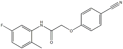 2-(4-cyanophenoxy)-N-(5-fluoro-2-methylphenyl)acetamide 구조식 이미지