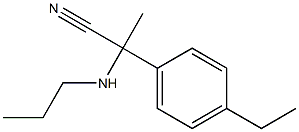 2-(4-ethylphenyl)-2-(propylamino)propanenitrile Structure