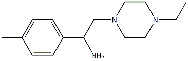 2-(4-ethylpiperazin-1-yl)-1-(4-methylphenyl)ethanamine 구조식 이미지