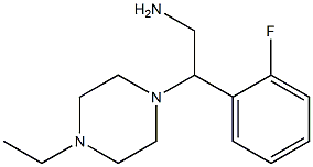 2-(4-ethylpiperazin-1-yl)-2-(2-fluorophenyl)ethan-1-amine Structure