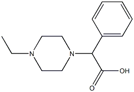 2-(4-ethylpiperazin-1-yl)-2-phenylacetic acid Structure