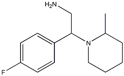 2-(4-fluorophenyl)-2-(2-methylpiperidin-1-yl)ethanamine Structure