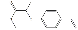 2-(4-formylphenoxy)-N,N-dimethylpropanamide 구조식 이미지