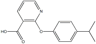 2-(4-isopropylphenoxy)nicotinic acid 구조식 이미지