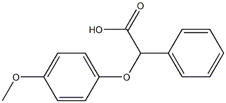 2-(4-methoxyphenoxy)-2-phenylacetic acid 구조식 이미지