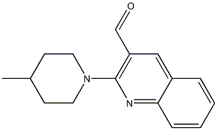 2-(4-methylpiperidin-1-yl)quinoline-3-carbaldehyde 구조식 이미지