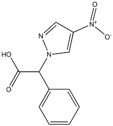 2-(4-nitro-1H-pyrazol-1-yl)-2-phenylacetic acid Structure