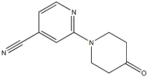 2-(4-oxopiperidin-1-yl)isonicotinonitrile Structure
