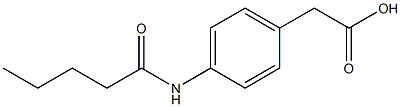 2-(4-pentanamidophenyl)acetic acid 구조식 이미지