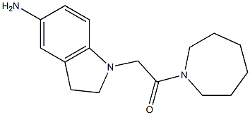 2-(5-amino-2,3-dihydro-1H-indol-1-yl)-1-(azepan-1-yl)ethan-1-one Structure