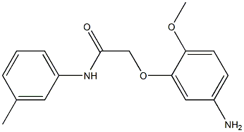 2-(5-amino-2-methoxyphenoxy)-N-(3-methylphenyl)acetamide Structure