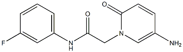 2-(5-amino-2-oxo-1,2-dihydropyridin-1-yl)-N-(3-fluorophenyl)acetamide 구조식 이미지