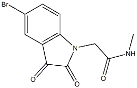 2-(5-bromo-2,3-dioxo-2,3-dihydro-1H-indol-1-yl)-N-methylacetamide Structure