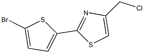 2-(5-bromothien-2-yl)-4-(chloromethyl)-1,3-thiazole 구조식 이미지