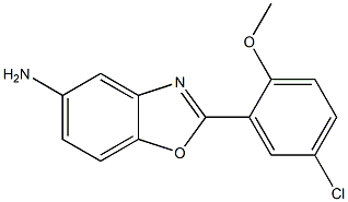 2-(5-chloro-2-methoxyphenyl)-1,3-benzoxazol-5-amine Structure