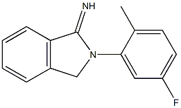 2-(5-fluoro-2-methylphenyl)-2,3-dihydro-1H-isoindol-1-imine Structure