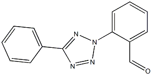 2-(5-phenyl-2H-1,2,3,4-tetrazol-2-yl)benzaldehyde Structure