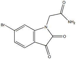 2-(6-bromo-2,3-dioxo-2,3-dihydro-1H-indol-1-yl)acetamide Structure