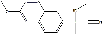 2-(6-methoxynaphthalen-2-yl)-2-(methylamino)propanenitrile Structure