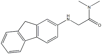 2-(9H-fluoren-2-ylamino)-N,N-dimethylacetamide 구조식 이미지