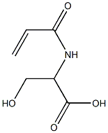 2-(acryloylamino)-3-hydroxypropanoic acid 구조식 이미지