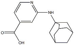 2-(adamantan-1-ylamino)pyridine-4-carboxylic acid 구조식 이미지