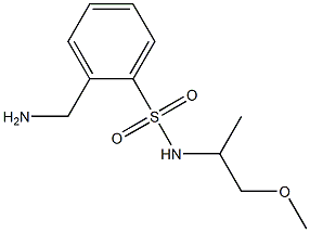 2-(aminomethyl)-N-(1-methoxypropan-2-yl)benzene-1-sulfonamide Structure