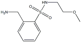 2-(aminomethyl)-N-(2-methoxyethyl)benzenesulfonamide 구조식 이미지