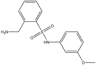 2-(aminomethyl)-N-(3-methoxyphenyl)benzenesulfonamide 구조식 이미지