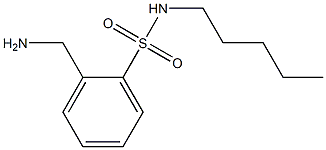 2-(aminomethyl)-N-pentylbenzene-1-sulfonamide Structure