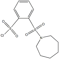 2-(azepane-1-sulfonyl)benzene-1-sulfonyl chloride Structure