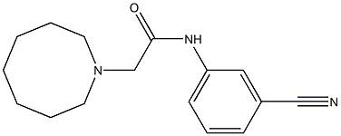 2-(azocan-1-yl)-N-(3-cyanophenyl)acetamide 구조식 이미지