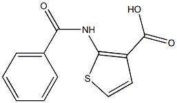 2-(benzoylamino)thiophene-3-carboxylic acid 구조식 이미지