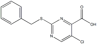 2-(benzylthio)-5-chloropyrimidine-4-carboxylic acid Structure