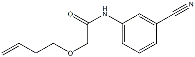 2-(but-3-en-1-yloxy)-N-(3-cyanophenyl)acetamide Structure
