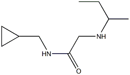 2-(butan-2-ylamino)-N-(cyclopropylmethyl)acetamide Structure
