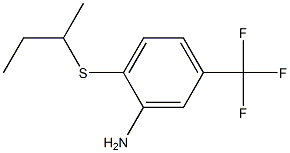 2-(butan-2-ylsulfanyl)-5-(trifluoromethyl)aniline Structure