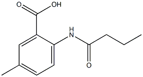 2-(butyrylamino)-5-methylbenzoic acid 구조식 이미지
