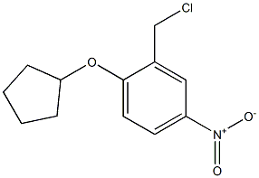 2-(chloromethyl)-1-(cyclopentyloxy)-4-nitrobenzene 구조식 이미지