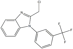 2-(chloromethyl)-1-[3-(trifluoromethyl)phenyl]-1H-1,3-benzodiazole Structure