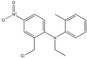 2-(chloromethyl)-N-ethyl-N-(2-methylphenyl)-4-nitroaniline 구조식 이미지