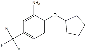 2-(cyclopentyloxy)-5-(trifluoromethyl)aniline 구조식 이미지