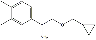 2-(cyclopropylmethoxy)-1-(3,4-dimethylphenyl)ethan-1-amine 구조식 이미지