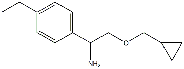 2-(cyclopropylmethoxy)-1-(4-ethylphenyl)ethan-1-amine Structure