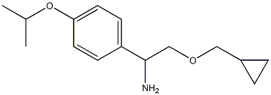 2-(cyclopropylmethoxy)-1-[4-(propan-2-yloxy)phenyl]ethan-1-amine Structure