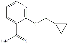 2-(cyclopropylmethoxy)pyridine-3-carbothioamide 구조식 이미지