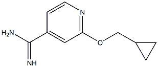 2-(cyclopropylmethoxy)pyridine-4-carboximidamide Structure