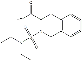 2-(diethylsulfamoyl)-1,2,3,4-tetrahydroisoquinoline-3-carboxylic acid 구조식 이미지