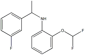 2-(difluoromethoxy)-N-[1-(3-fluorophenyl)ethyl]aniline Structure