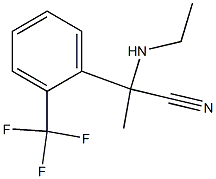 2-(ethylamino)-2-[2-(trifluoromethyl)phenyl]propanenitrile Structure